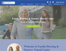 Tablet Screenshot of familyhearingcenter.com